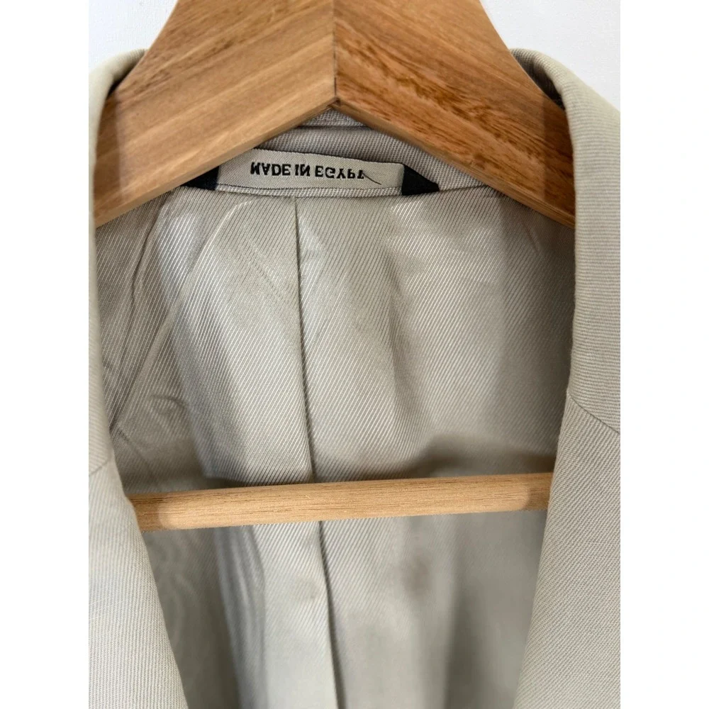 Banana Republic Mens Tailored Fit Tan Cotton Linen Blazer Jacket 38R V/303492